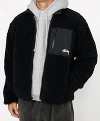 Image 4 of STUSSY_SHERPA REVERSIBLE JACKET :::BLACK:::