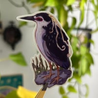 Image 2 of night heron sticker