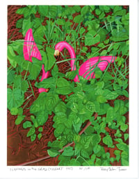 'Flamingo in the Grass (Eugene)'