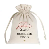 Personalised Magic Reindeer Food Pouch