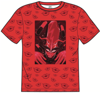 Image 1 of Lucky Starzzz Lipstick Lady tee - RED