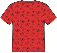 Image 2 of Lucky Starzzz Lipstick Lady tee - RED