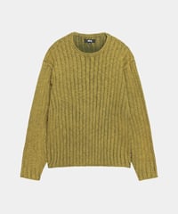 Image 1 of STUSSY_COTTON SLUB RIB CREW :::GREEN:::