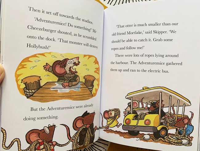 Mice Camera Action Original Art: Director Darryl Z. Cheeseburger Calls for Help