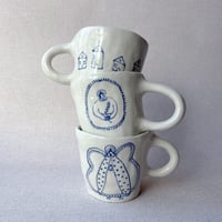 TASSE MANO DESSINS BLEU