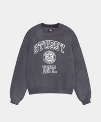 Image 1 of STUSSY_OVERLOCK VARSITY RAGLAN CREW :::WASHED BLACK:::