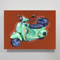 Scooter - Original Painting, 12" x 16"