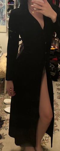 Image 6 of 90s velvet duster cardigan