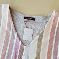 Image 2 of Light Stripe Angled Vneck