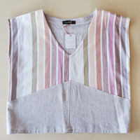 Image 1 of Light Stripe Angled Vneck