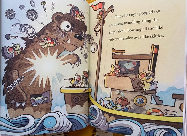 Mice Camera Action Original Art: The Otter is Broken!