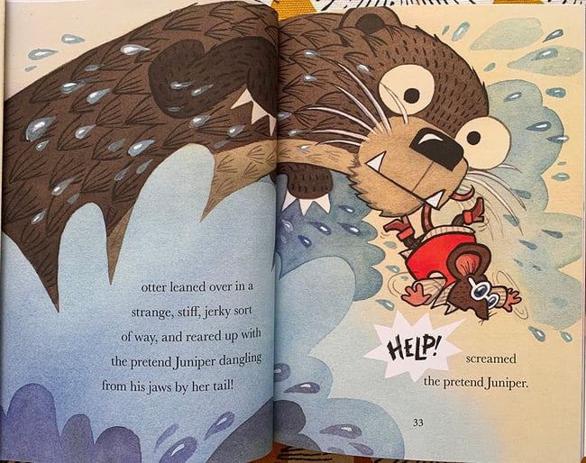 Mice Camera Action Original Art: Very Realistic-Looking Otter!