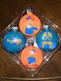 Image 3 of 4 pack Custom Ornaments 
