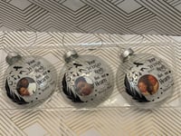 Memorial or Photo Ornament 3Pack