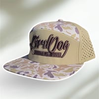 7 Panel Old Skool Dog Camo Vented SnapBack 