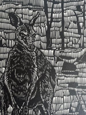 Image of Original Linocut of the Grey Kangaroo (4 left)