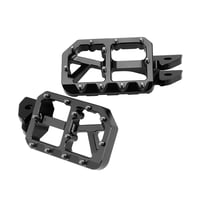 Aluminium Foot Pegs Slim / Wide Black/Black