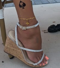 Image 2 of Gold Figaro Spade Anklet