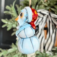 Image 3 of Other Father Snowman Ornament (White/Blue)