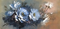 Image 2 of Delicate Blue Roses Art Print