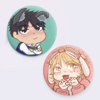 EUNYUNG AND HAEJOON PLUSH BADGES