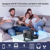 MSL Android 11 390ANSI HY320 Projector 4K Native 1080P Dual Wifi6 BT5.0 Cinema Outdoor