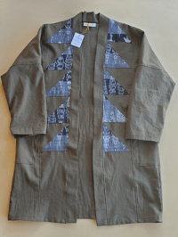 Image 1 of Pieced Studio Coat (Deep Olive)