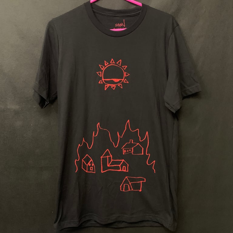 Burning Eye T-shirt on BLK