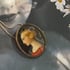 Vintage miniature portrait brooch and necklace Image 2