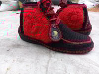 Fire Roots Hightop Crochet Shoes 