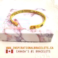 Image 2 of "Whenever You Feel Overwhelmed, Remember Whose SISTER You Are" Bracelet – Engraved for Strength