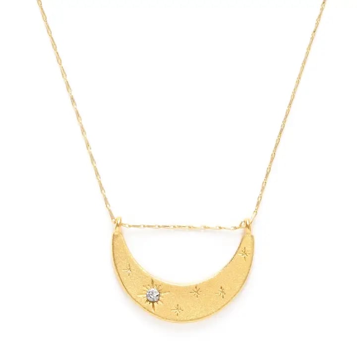 Image of Starlight Crescent Necklace