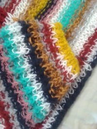 Image 4 of Women handknit oversize cardigan (recycled mohair blend)