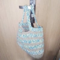 Image 2 of Unisex hand crochet casual handbag (wool, cotton 100%)