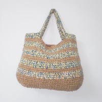 Image 1 of Unisex hand crochet casual handbag (wool, cotton 100%)