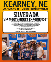 VIP - KEARNEY, NEBRASKA / Joe's Honky Tonk (Jan 11) VIP MEET & GREET PASS