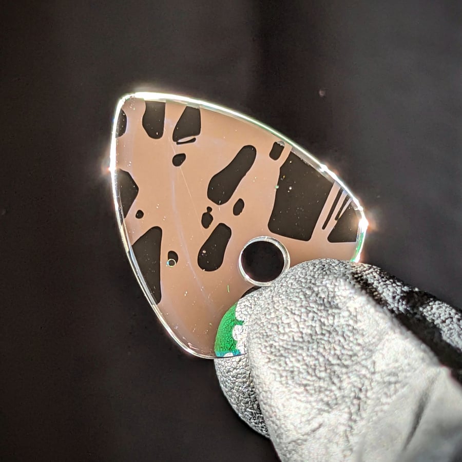 Image of Color Shifting Glass Guitar Pick Pendant 