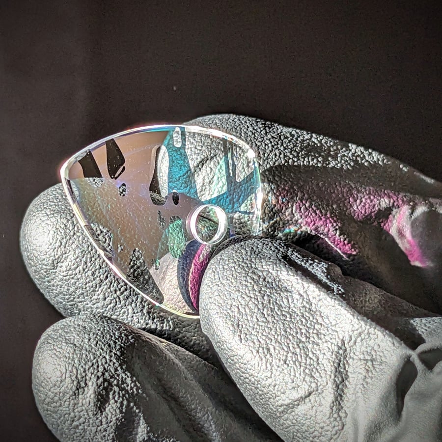 Image of Color Shifting Glass Guitar Pick Pendant 