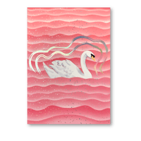 Pink Swan Foil Print