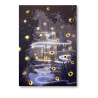 Fireflies Foil Print