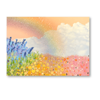 Rainbow Field Foil Print