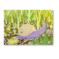 Snail Garden Foil Print