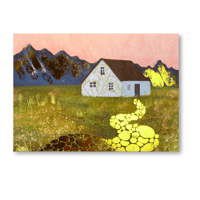 Quaint Cottage Foil Print