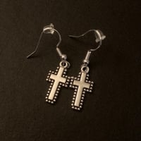 MINI CROSS EARRINGS