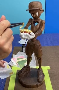 Image 2 of 20 inch OP3N H3ART 24K variant.  Edition of (5)