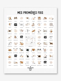 Image 3 of Affiche Mes premières fois - Peau Claire LES PETITES DATES - blanc