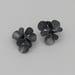 Image of oxidised cherry blossom 3 elements earrings 