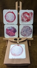 Coaster Set of 4 - Onion/ Cabbage or Peppers