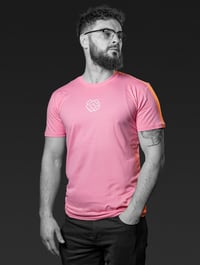Image 2 of Pink Shapes Globe Tee (unisex)