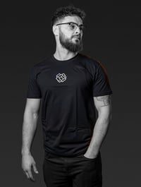 Image 2 of Black Shapes Globe Tee (unisex)